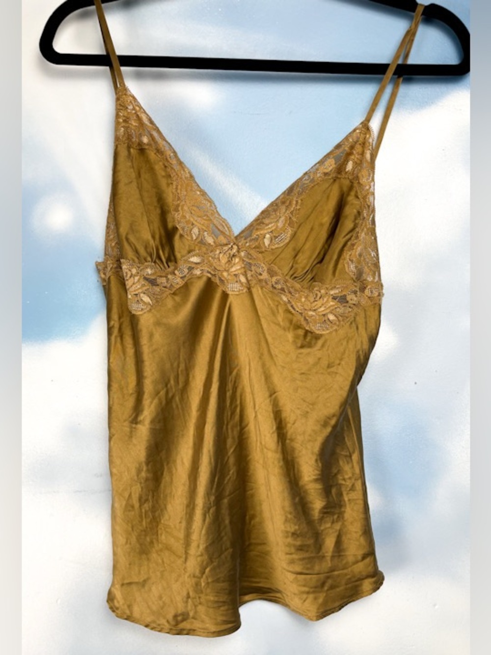 Mary Green San Francisco gold silk camisole